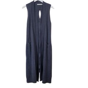 One Grey Day wool Blend Gray Knit Cardigan